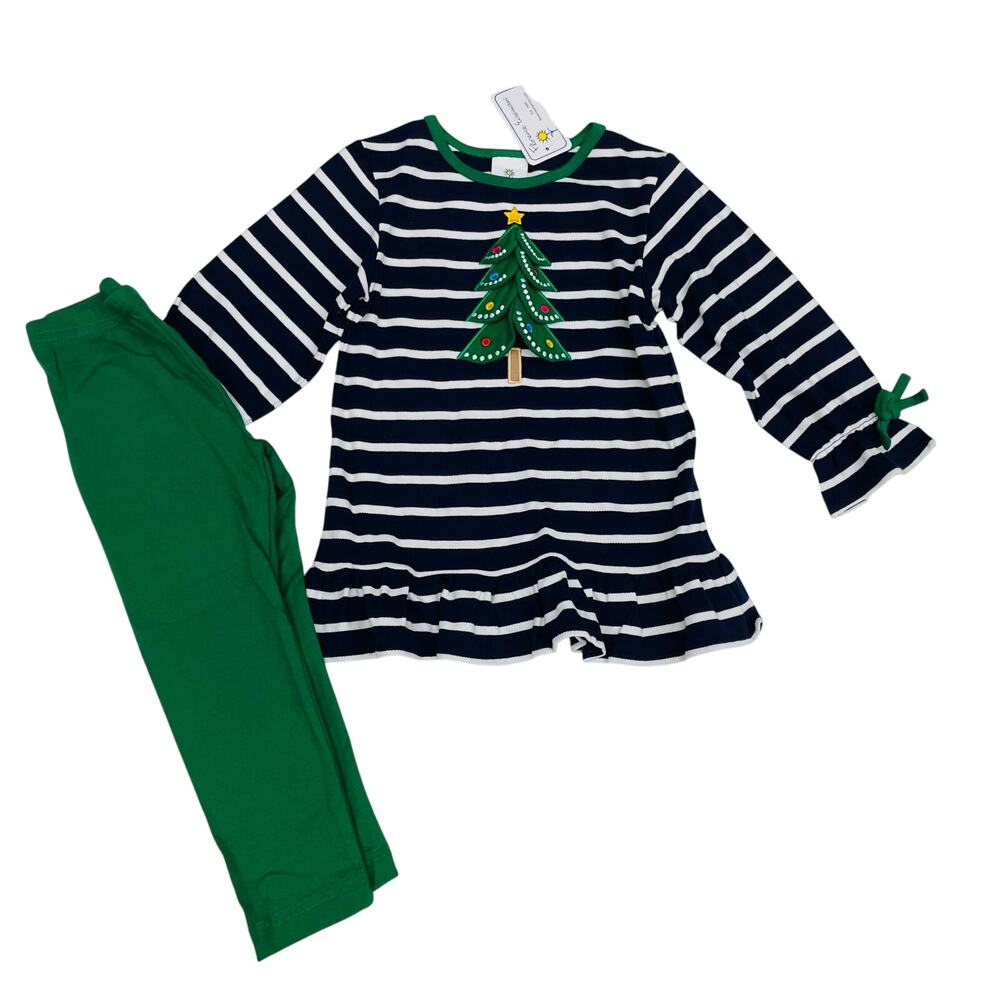 NWT Florence Eiseman Size 5 Knit Set with Christmas Tree